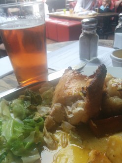 Chicken, vegetables, beer. Did someone say paradise?