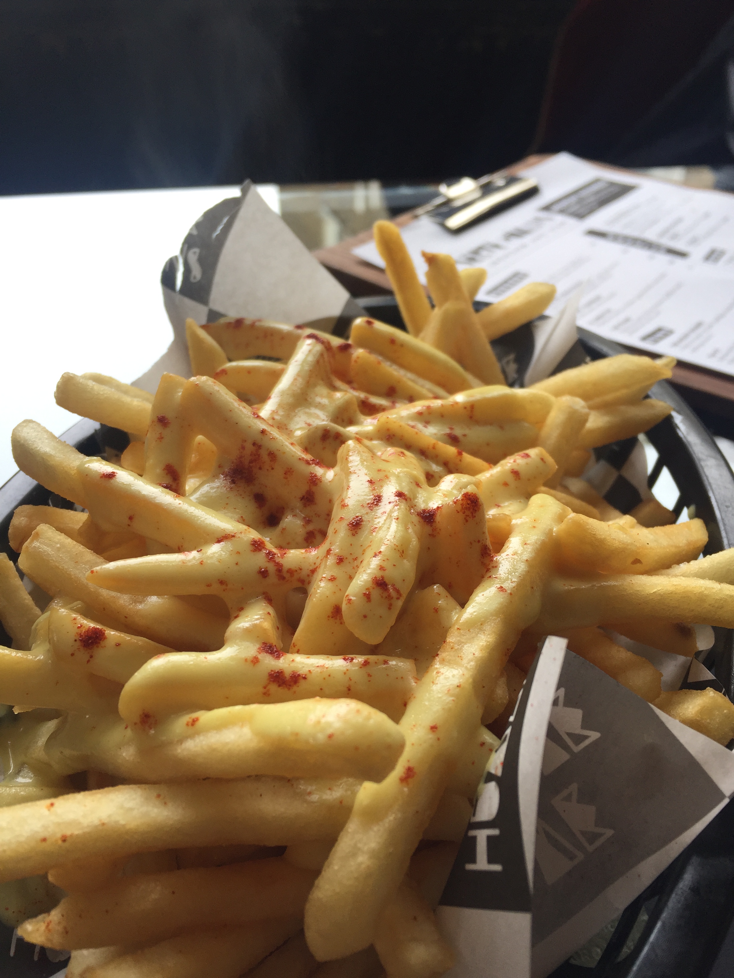 Fries with beer cheese sauce
